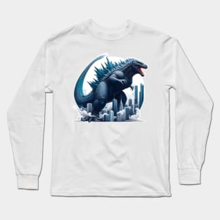 Godzilla and the City Long Sleeve T-Shirt